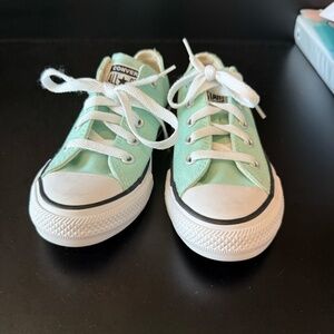 Converse Allstar green girls sneakers size 13